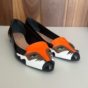 Kate Spade Fox Shoes 6.5 worn once EUC